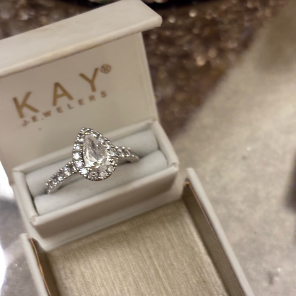Kay Jewelers Teardrop REAL Diamond Ring